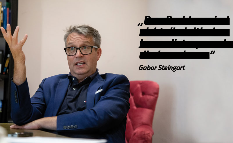  – Beim Interview mit Gabor Steingart in Berlin schien noch alles in Ordnung. Dann kam die Autorisierung. (Foto: Jan Michalko)