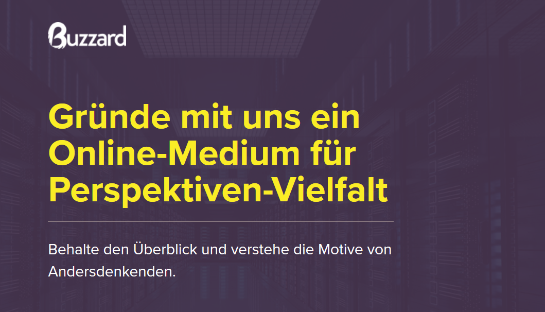  – Crowdfunding: Im November sammelt das Team des Debattenportals Buzzard Geld für einen Neuanfang.